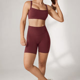 Women's Hugcurve Adjustable Square Workout Bra Blackberry