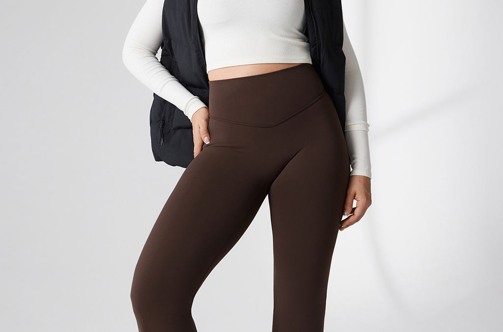 Women's Hugcurve No Front Seam Flare Leggings 31'' Black