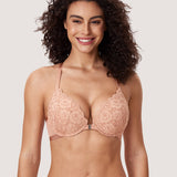 Women's Lacy Racerback Bra Black