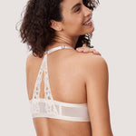 Women's Lacy Racerback Bra Black