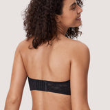 Women's Lace Strapless Bra Black