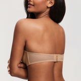 Women's Sexy Mesh Strapless Bra Natural
