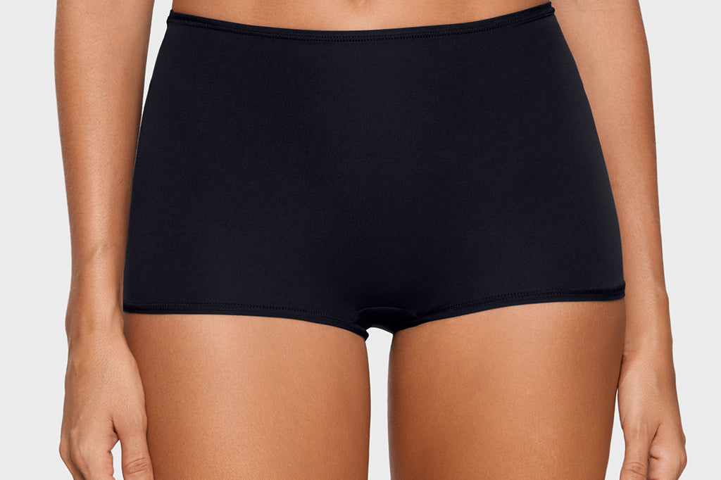 Women's Soft Mid Waist Boy Shorts 3 Pack Basic (3pack)
