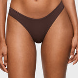 Women's V-shaped Low Rise Thongs 3 Pack Basic 5 (3pack)