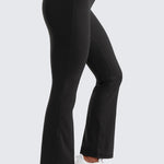 CRZ YOGA Women's High Waist Flare Leggings 29" Black