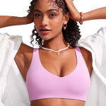CRZ YOGA V Neck Bikini Padded Tops Swimsuit Vita Pink
