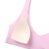 CRZ YOGA V Neck Bikini Padded Tops Swimsuit Vita Pink