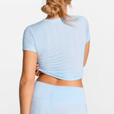 SOULVOR Short Sleeve Crew Neck T-Shirt Light Glacier
