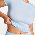 SOULVOR Short Sleeve Crew Neck T-Shirt Light Glacier