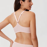 Women's Plunge Racerback Front Closure Bra Gentle Rose