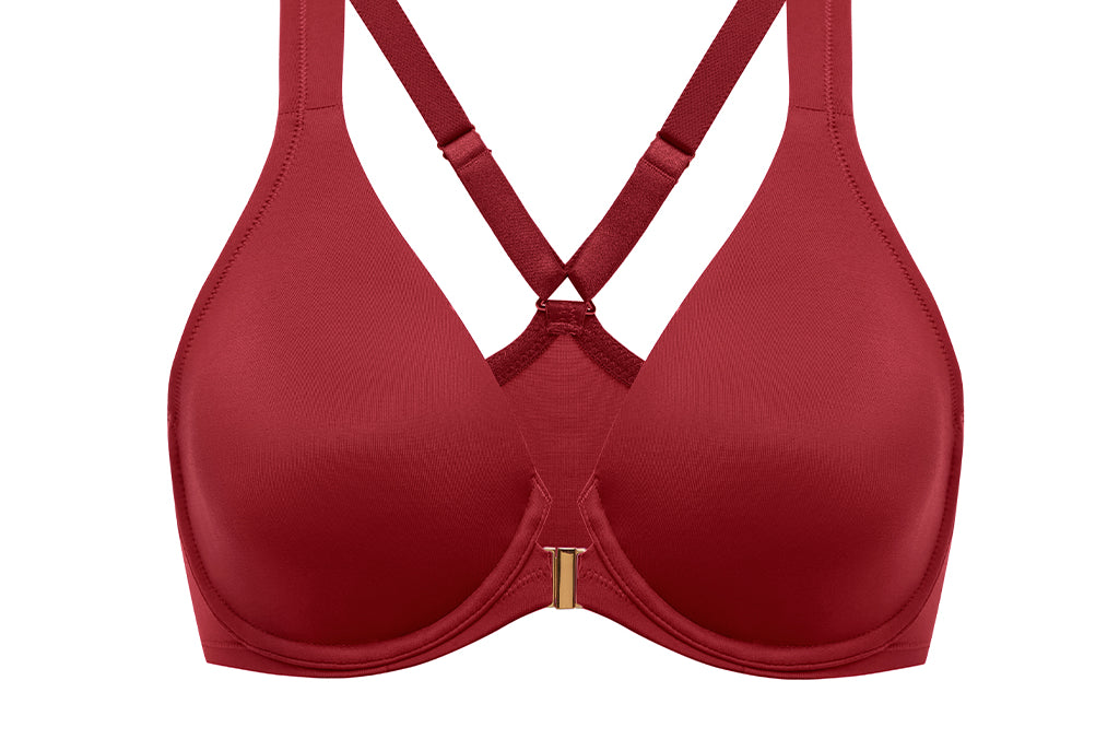 Women's Plunge Racerback Front Closure Bra Ivory