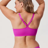 Women's Plunge Racerback Front Closure Bra Ivory