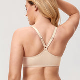 Women's Plunge Racerback Front Closure Bra Beige