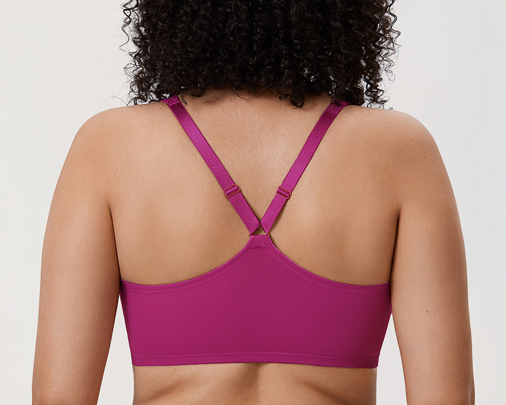 Women's Plunge Racerback Front Closure Bra Ivory