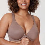 Women's Plunge Racerback Front Closure Bra Gentle Rose