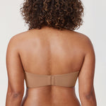Women's Underwire Strapless Bra Gravel Beige