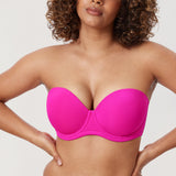 Women's Classic Strapless Bra Glitter Pink