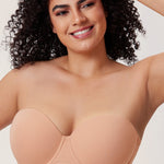 Women's Classic Strapless Bra Blush Beige