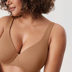Women's Unlined Minimizer Bra Gravel Beige