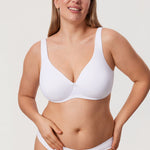 Women's Unlined Minimizer Bra White