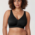 Women's Full Coverage Wireless Unlined Bra Rose White