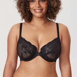 Women's Vintage Lace Front Closure Bra White