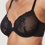 Women's Vintage Lace Front Closure Bra White