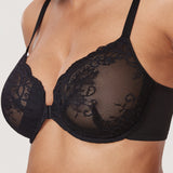 Women's Vintage Lace Front Closure Bra White