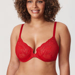 Women's Vintage Lace Front Closure Bra White