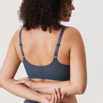 Women's Vintage Lace Front Closure Bra Barely Buff
