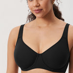 Women's Everyday Full Coverage Underwire Bra Black