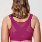 Women's Soft X-shaped Back Posture Bra Black
