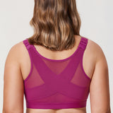 Women's Soft X-shaped Back Posture Bra Black