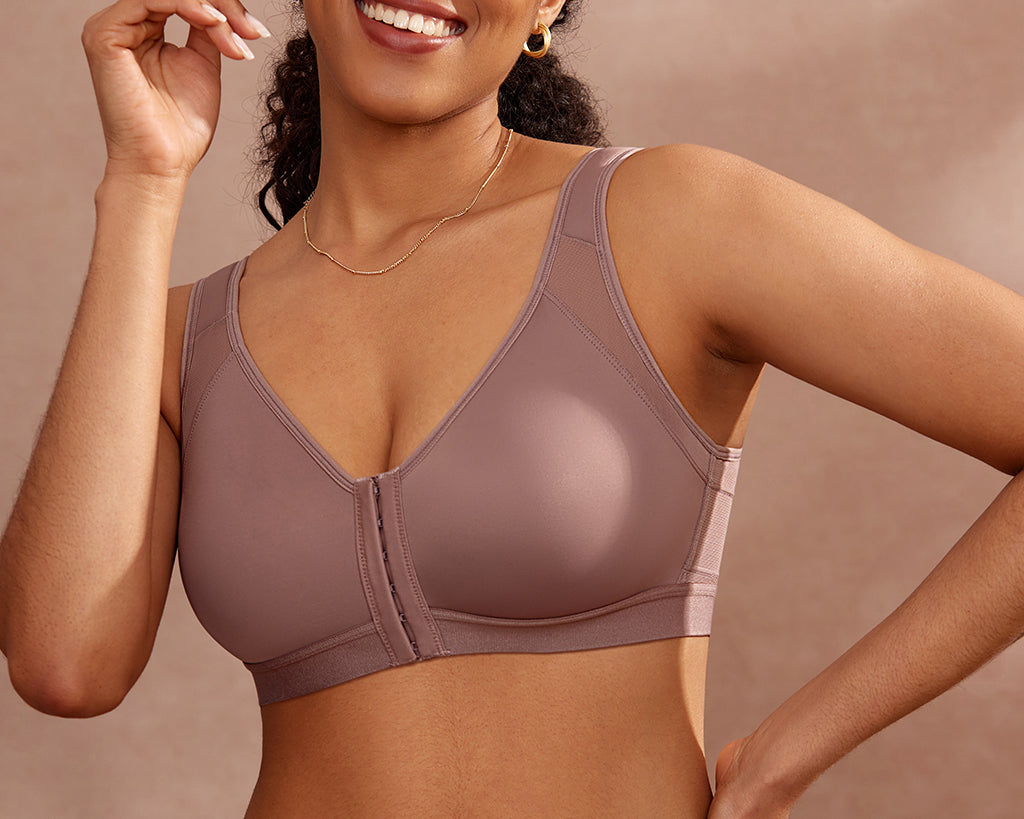 Women's Soft X-shaped Back Posture Bra Soft Tan