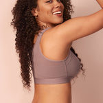 Women's Soft X-shaped Back Posture Bra Soft Tan