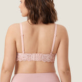 Women's More Coverage Lace Nursing Bralette Gentle Rose
