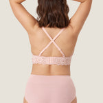 Women's More Coverage Lace Nursing Bralette Gentle Rose