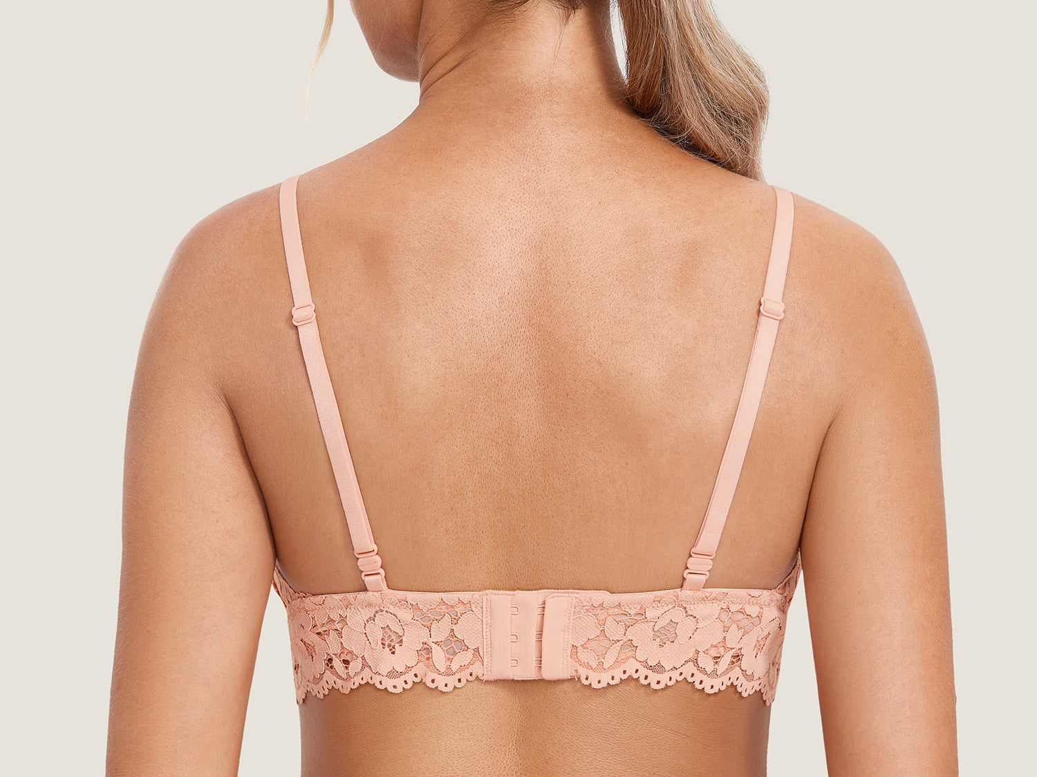 Women's More Coverage Lace Nursing Bralette Grapefruit Orange