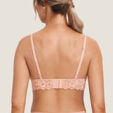 Women's More Coverage Lace Nursing Bralette Grapefruit Orange